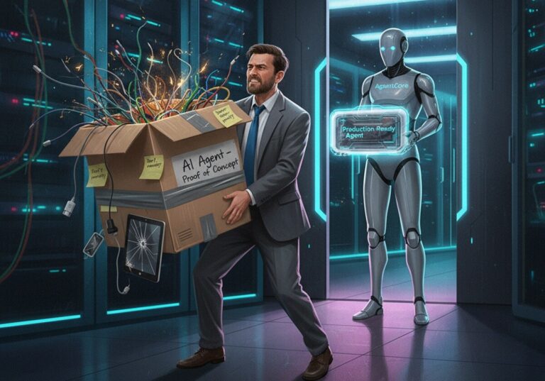 Featured image for amazon bedrock agentcore uproshhaet perehod ai agentov iz prototipa v prodakshen