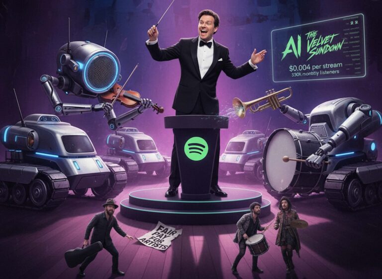 Featured image for artisty i slushateli bojkotiruyut spotify iz za investitsij ceo v voennye tehnologii i ai muzyku