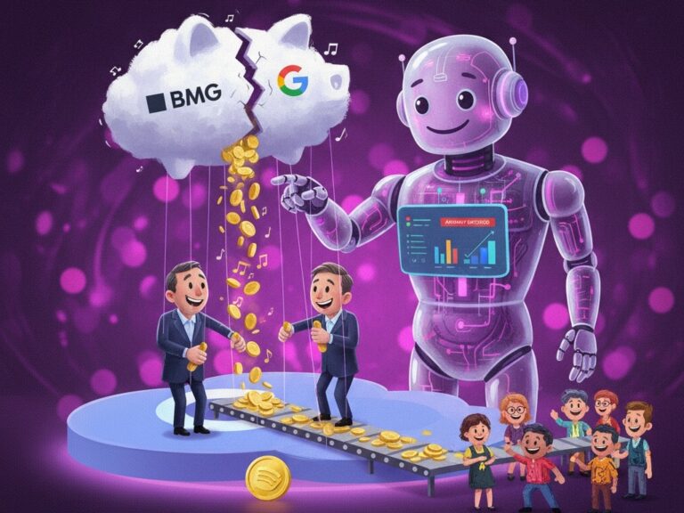 Featured image for bmg i google cloud sozdali prilozhenie kotoroe s pomoshhyu ii otsenivaet razmer royalti za muzyku