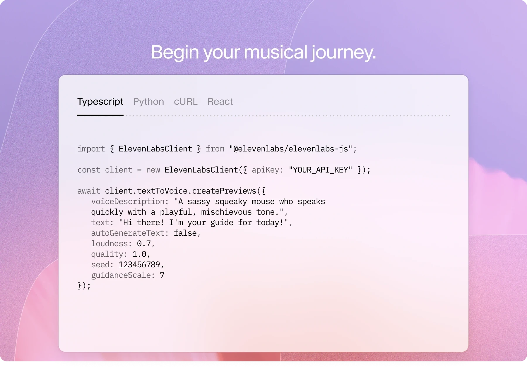 Анонс API для генерации музыки с коммерческой лицензией от Eleven Music
