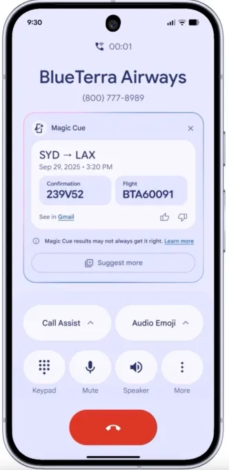 Интерфейс подсказок для бронирования авиабилетов в системе Magic Cue