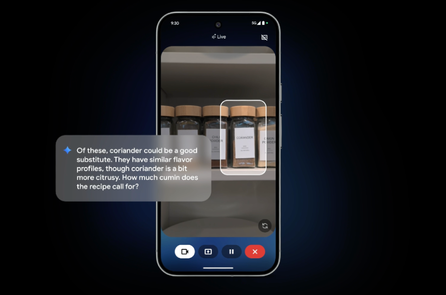 Демонстрация работы функции Gemini Live с визуальным наведением и управлением приложениями