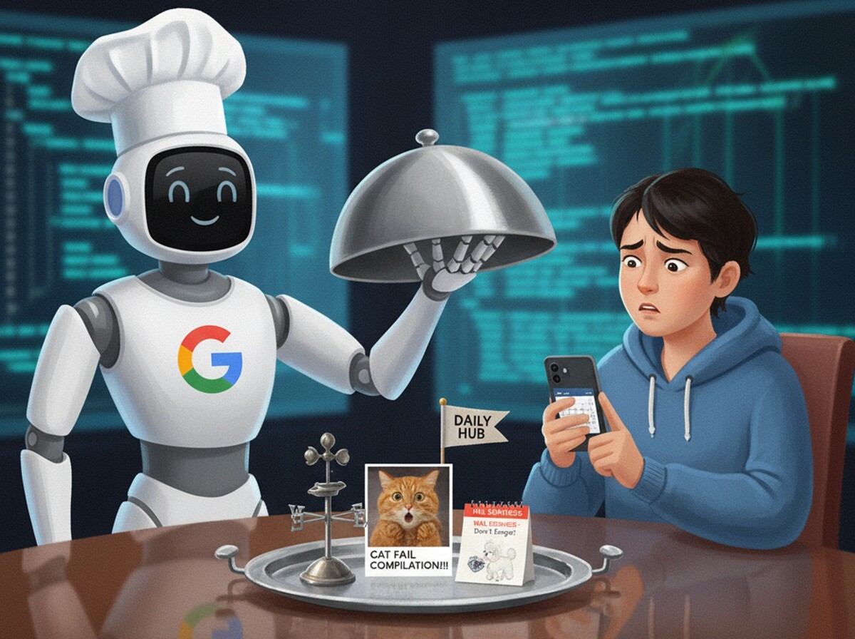 Featured image for google udalila daily hub s pixel 10 posle provala ai funktsii