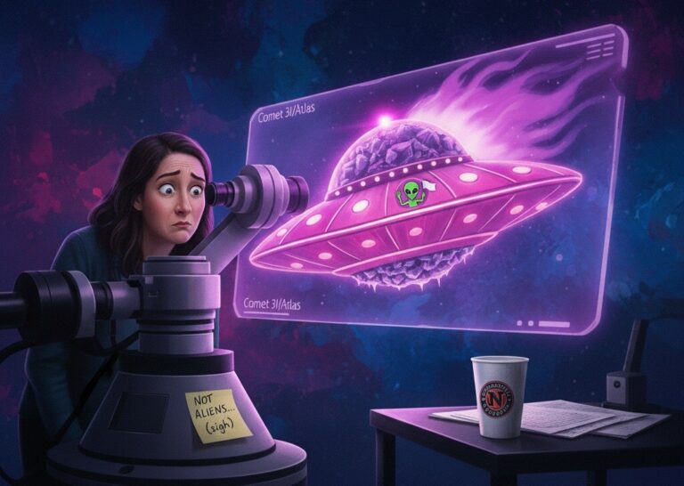 Featured image for mezhzvezdnaya kometa 3i atlas iz dioksida ugleroda raskryvaet unikalnyj sostav dalekih solnechnyh sistem