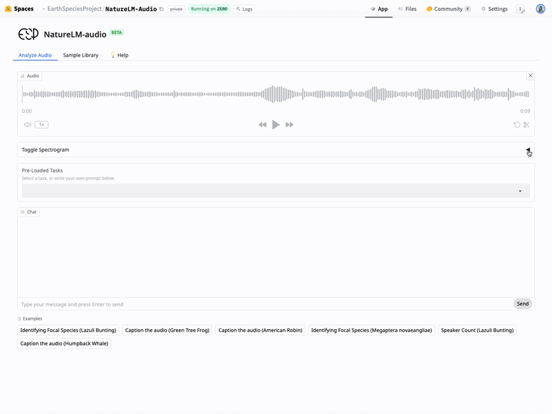 Демонстрация GIF работы интерфейса для обрезки аудиозаписей