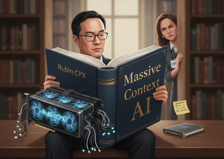 Featured image for nvidia anonsirovala rubin cpx pervyj gpu dlya obrabotki millionov tokenov konteksta