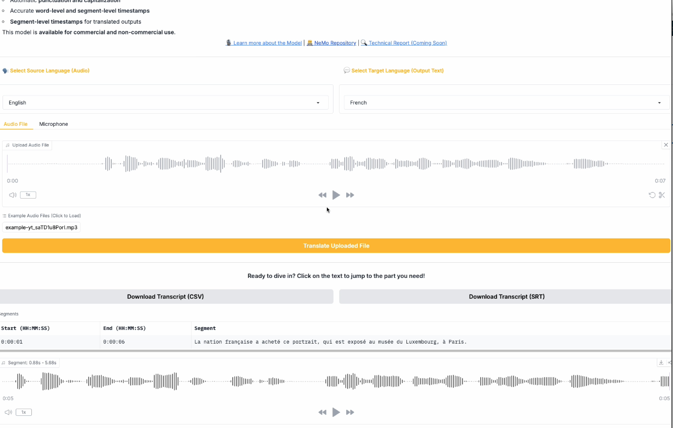 Скриншот интерфейса демо-версии Canary