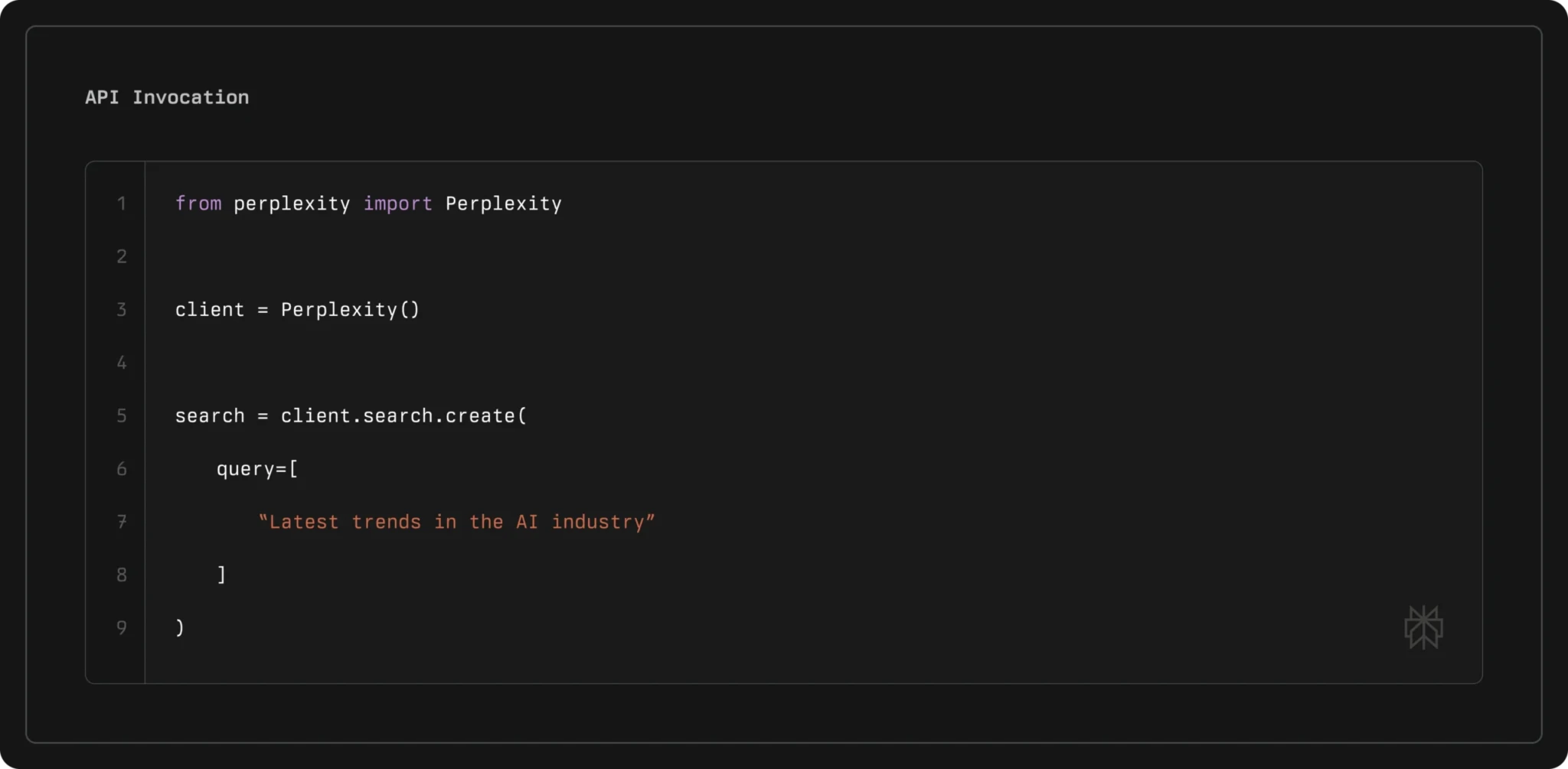 Диаграмма архитектуры поискового API Perplexity с доступом к интернет-масштабному поиску