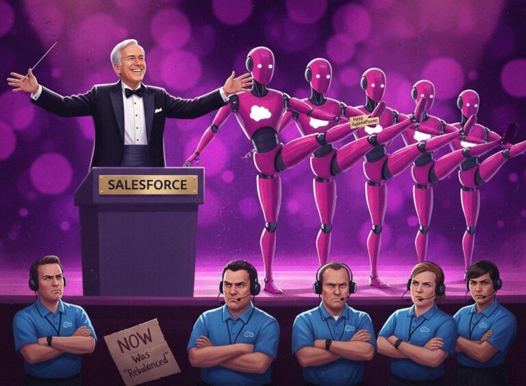 Featured image for salesforce sokratila 4000 sotrudnikov iz za vnedreniya ii agentov