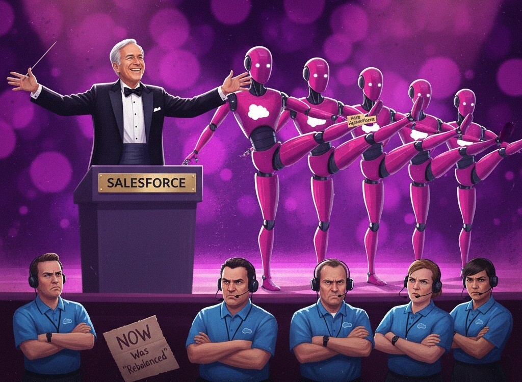 Featured image for salesforce sokratila 4000 sotrudnikov iz za vnedreniya ii agentov