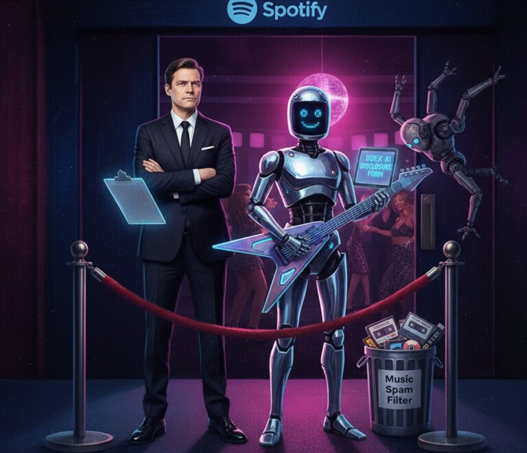 Featured image for spotify vvodit markirovku ai muzyki i usilivaet borbu so spamom