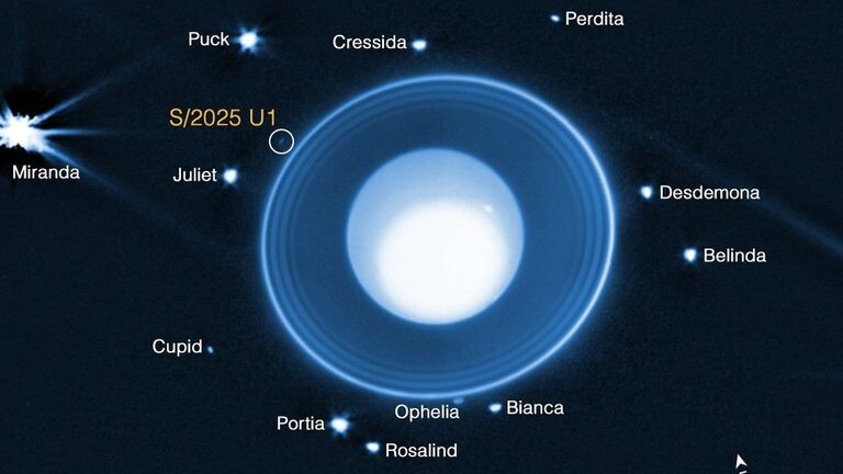 Featured image for teleskop dzhejmsa uebba obnaruzhil novuyu lunu urana