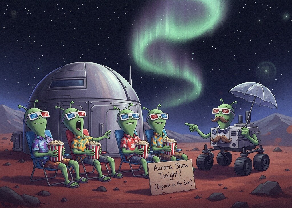 Featured image for uchenye nauchilis predskazyvat zelenye polyarnye siyaniya na marse