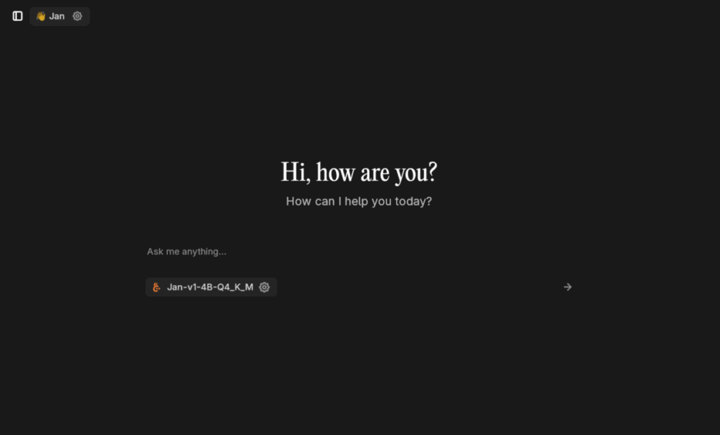 Скриншот Jan