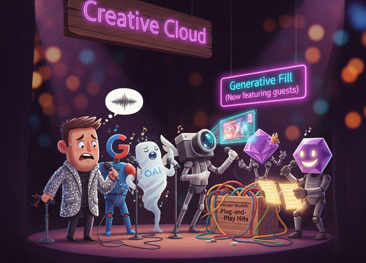 Featured image for adobe otkryvaet dostup k modelyam openai i google v svoih prilozheniyah