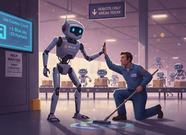 Featured image for amazon predstavila robotov blue jay dlya sokrashheniya izderzhek na skladah