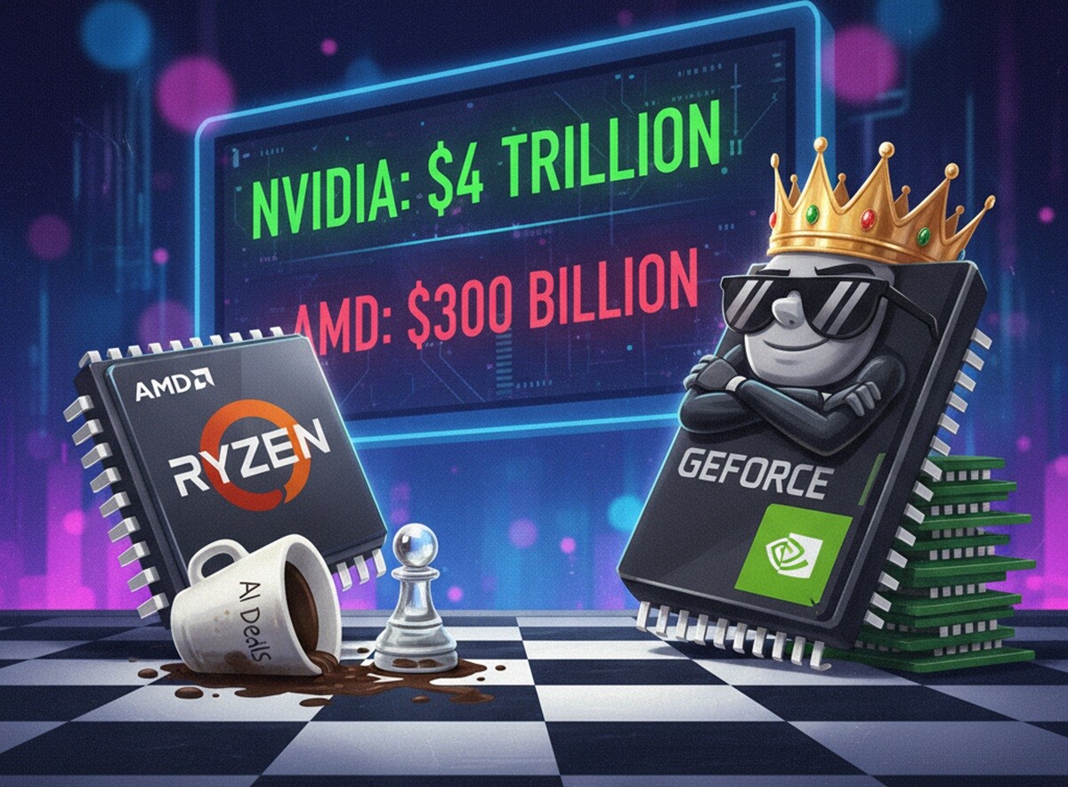 Featured image for amd usilivaet konkurentsiyu na rynke chipov dlya ii no nvidia sohranyaet liderstvo