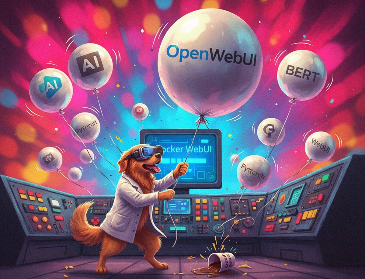 Featured image for docker model runner integriruetsya s open webui dlya lokalnogo zapuska yazykovyh modelej