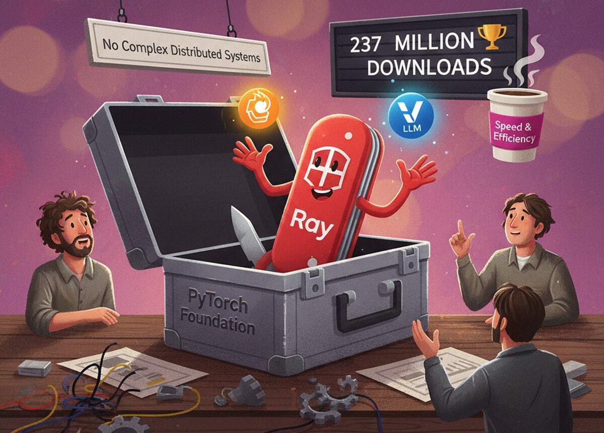 Featured image for frejmvork ray prisoedinyaetsya k pytorch foundation dlya sozdaniya edinogo steka raspredelennyh vychislenij ii