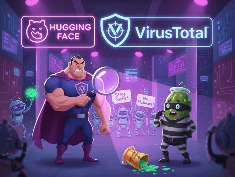 Featured image for hugging face integriruet skanirovanie virustotal dlya zashhity modelej mashinnogo obucheniya