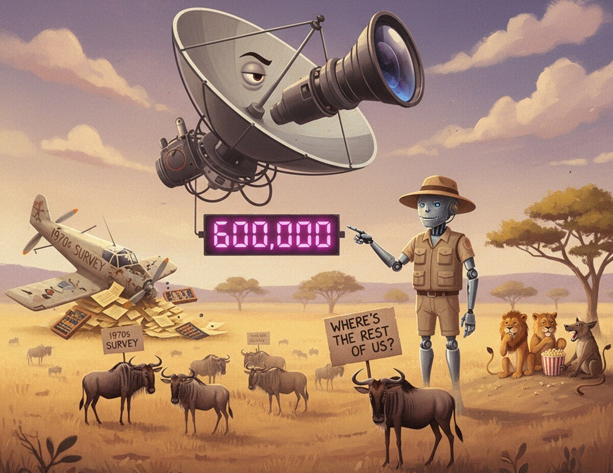 Featured image for kak ii vmeste so sputnikami pomogaet schitat zhivotnyh v afrike