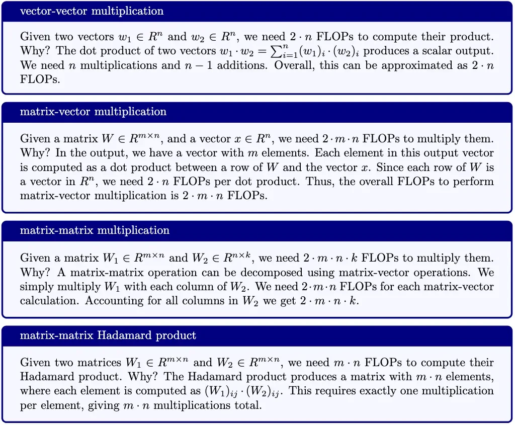 Вычисление FLOP для операций с матрицами в математике MoE-моделей