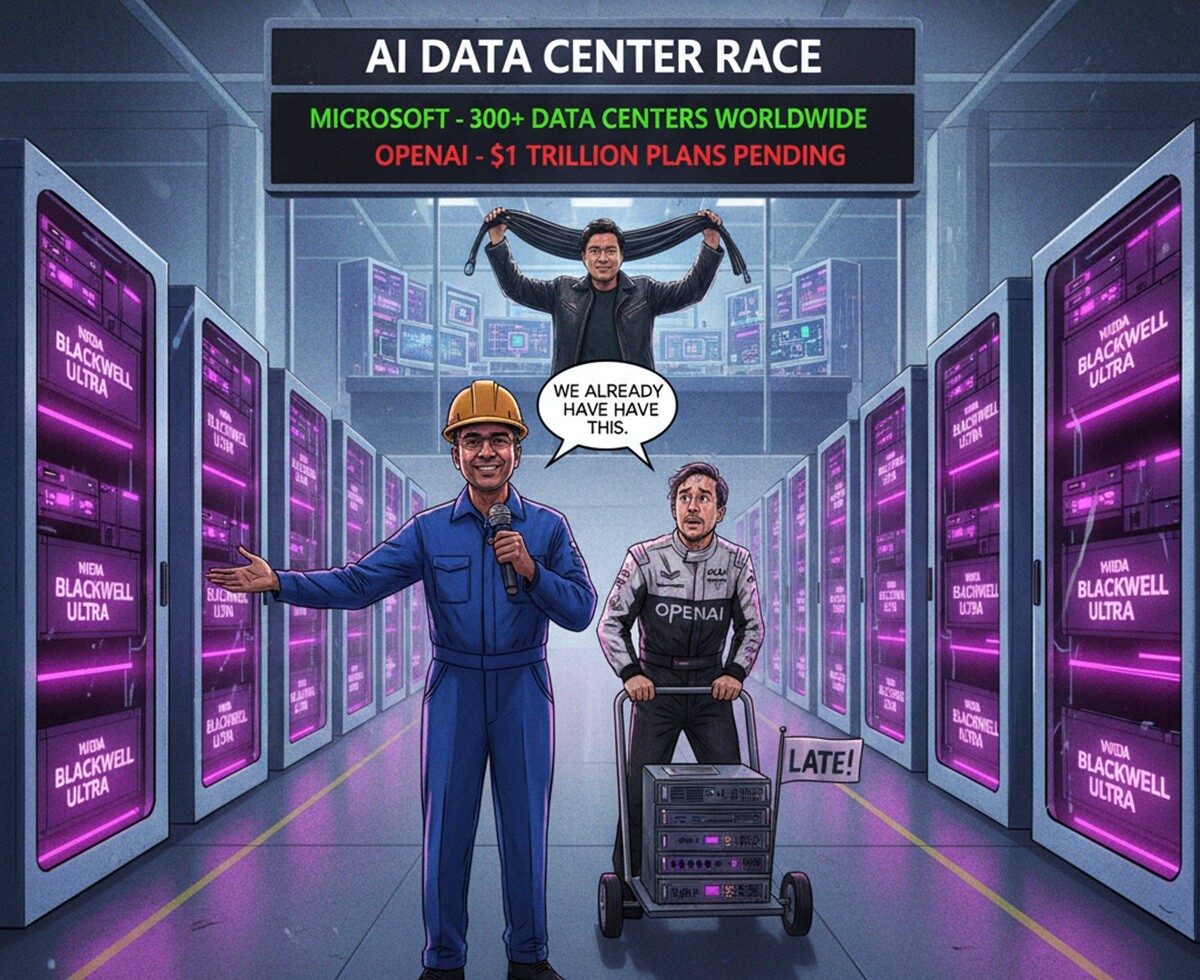 Featured image for microsoft demonstriruet gotovuyu infrastrukturu dlya ii poka openai stroit data tsentry