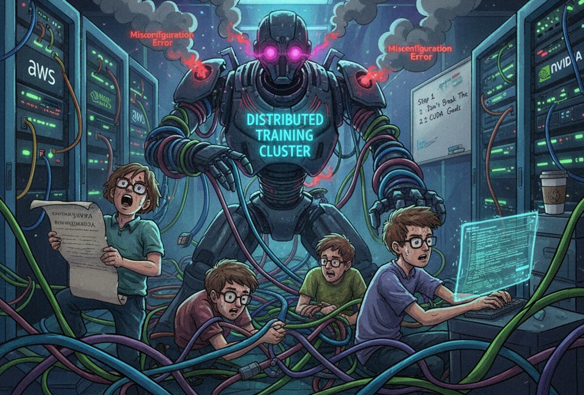 Featured image for nastrojka raspredelennogo klastera dlya obucheniya bolshih yazykovyh modelej v amazon eks