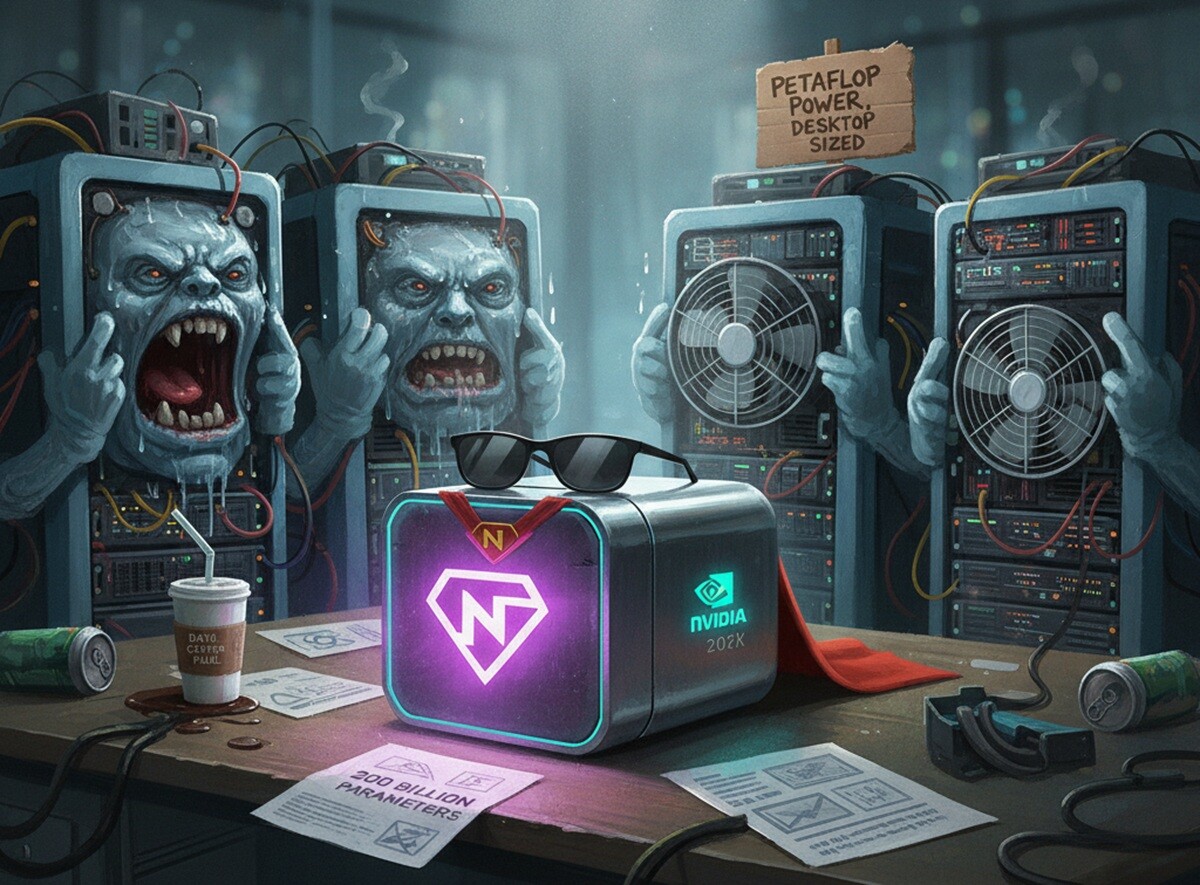 Featured image for nvidia nachinaet prodazhi nastolnogo ai superkompyutera spark za 4000 dollarov