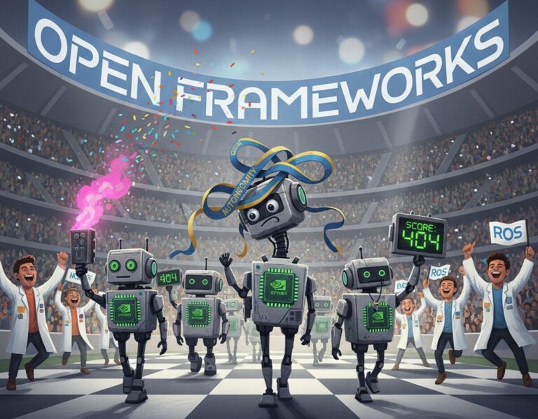 Featured image for nvidia ukreplyaet otkrytuyu ekosistemu robototehniki na roscon 2025