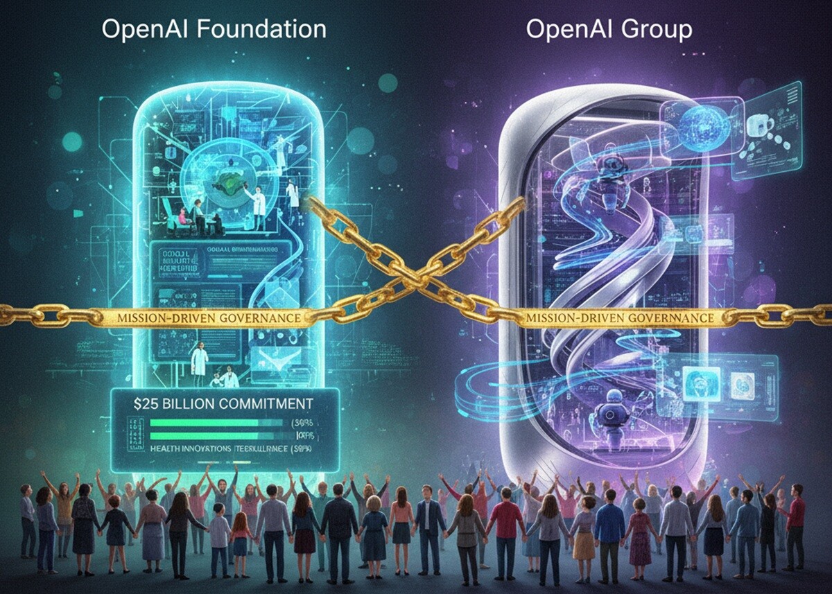 Featured image for openai zavershila rekapitalizatsiyu i sozdala krupnyj blagotvoritelnyj fond