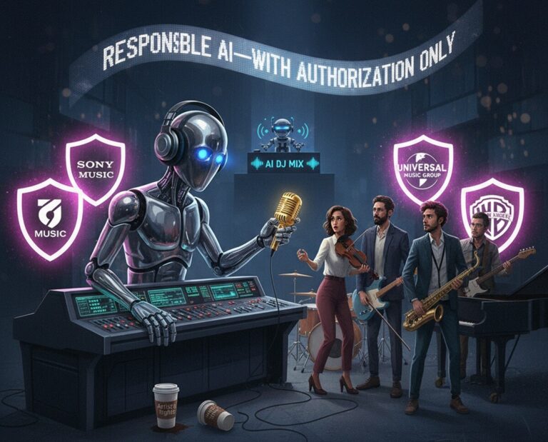 Featured image for spotify i krupnye lejbly dogovorilis o sozdanii ai muzyki s zashhitoj avtorskih prav