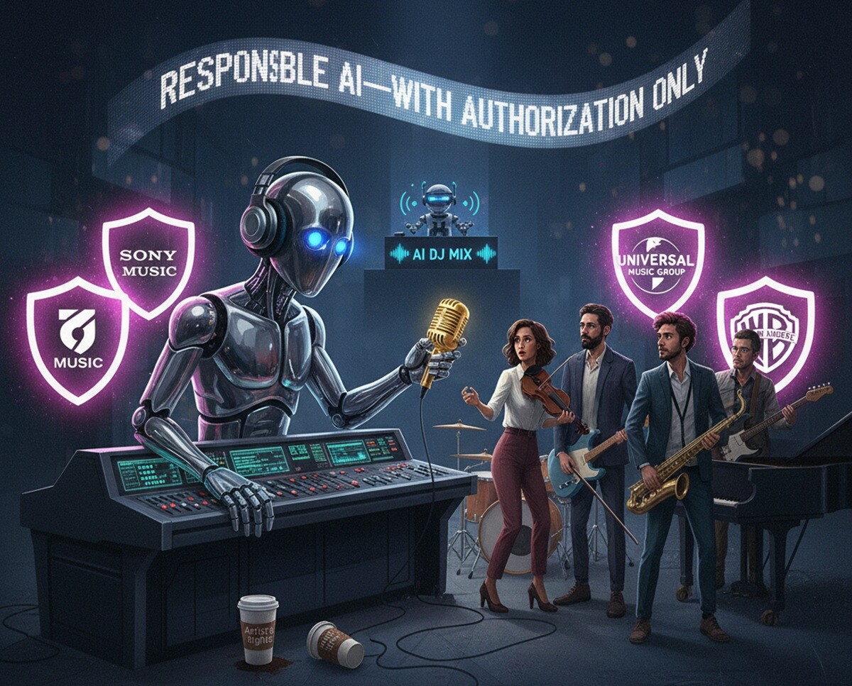 Featured image for spotify i krupnye lejbly dogovorilis o sozdanii ai muzyki s zashhitoj avtorskih prav