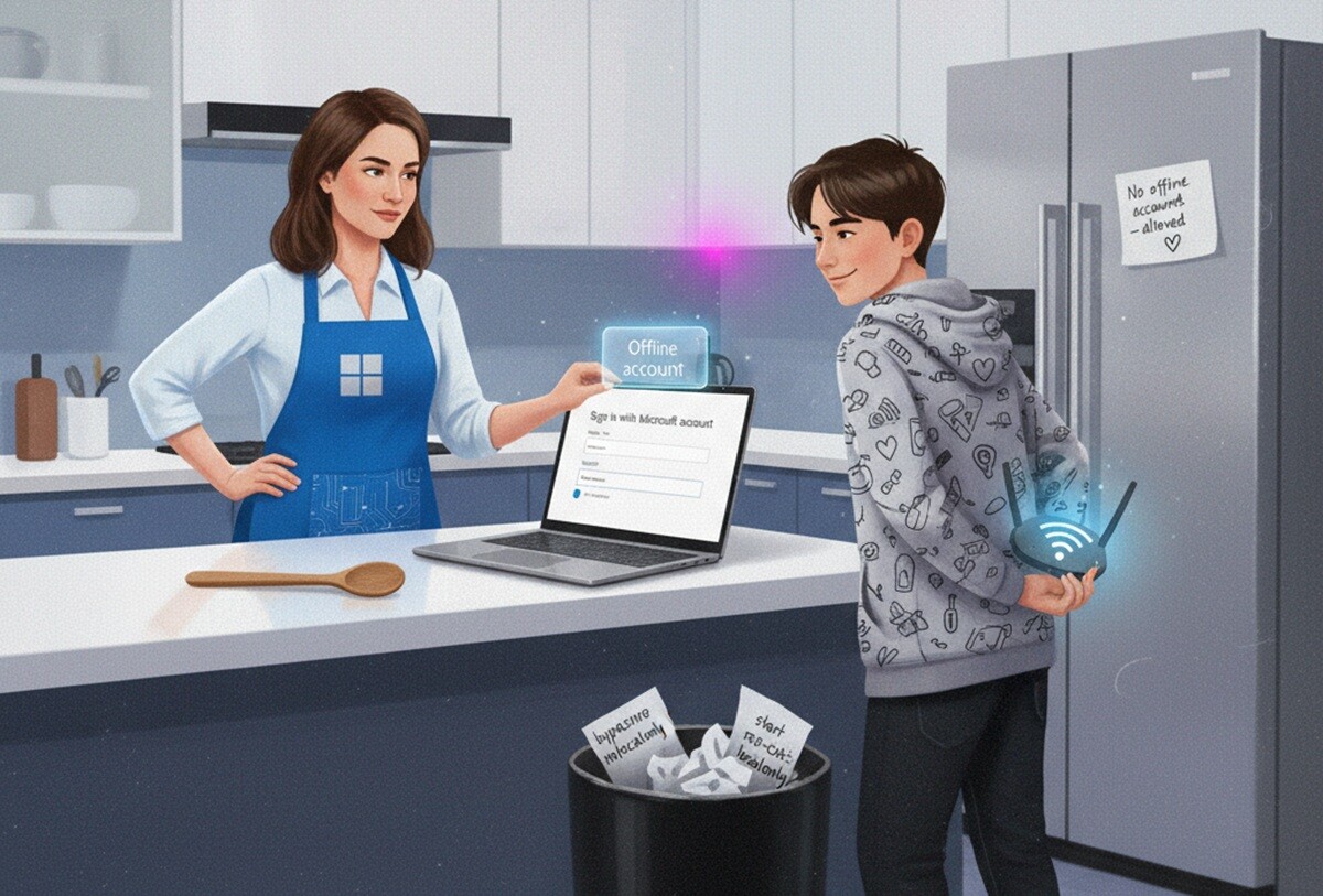 Featured image for ushla epoha v microsoft zakryli lazejki dlya sozdaniya lokalnyh uchetnyh zapisej v windows 11