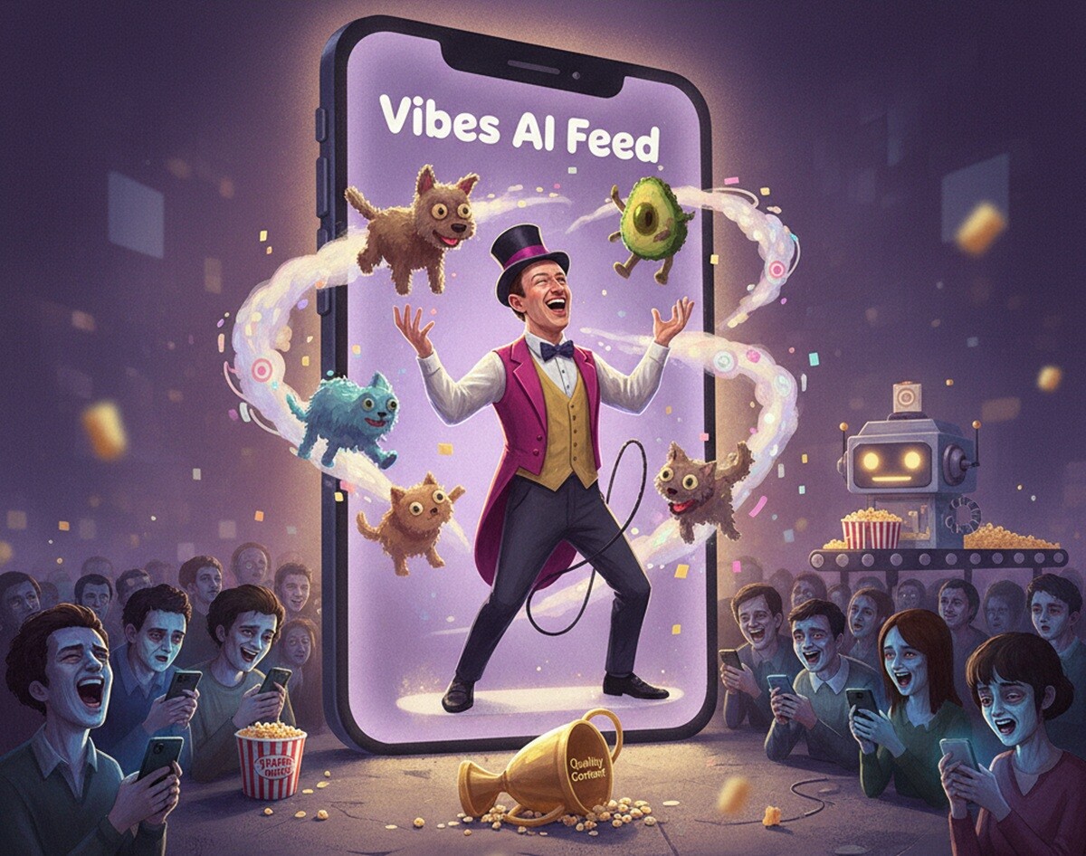 Featured image for zapusk ai video vibes vyzval rezkij rost polzovatelej prilozheniya meta ai