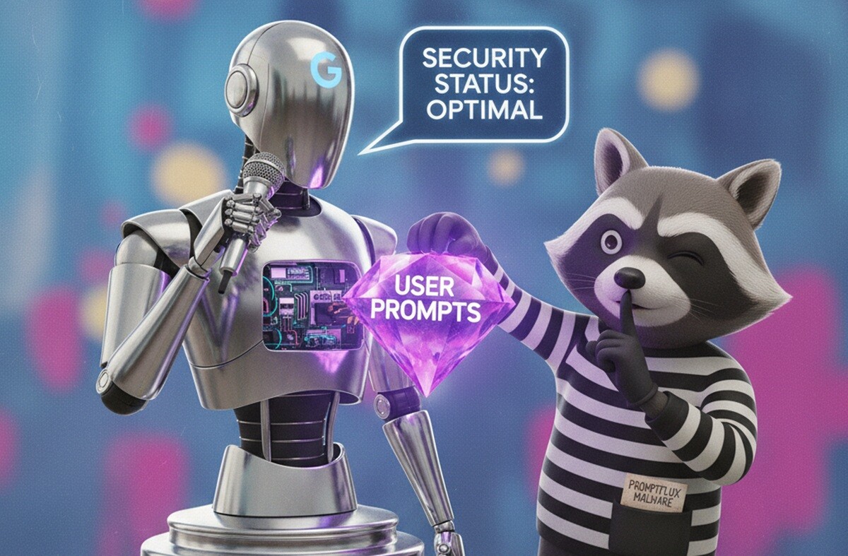 Featured image for google obnaruzhil vredonosnoe po promptflux perepisyvayushhee kod s pomoshhyu gemini ai