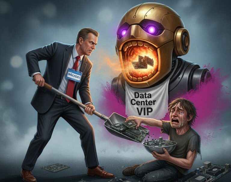 Featured image for proizvoditel pamyati crucial prekrashhaet vypusk potrebitelskoj tehniki radi ii i data tsentrov