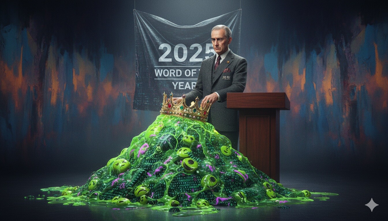 Featured image for slop slovo 2025 goda kak simvol nashestviya nekachestvennogo ii kontenta