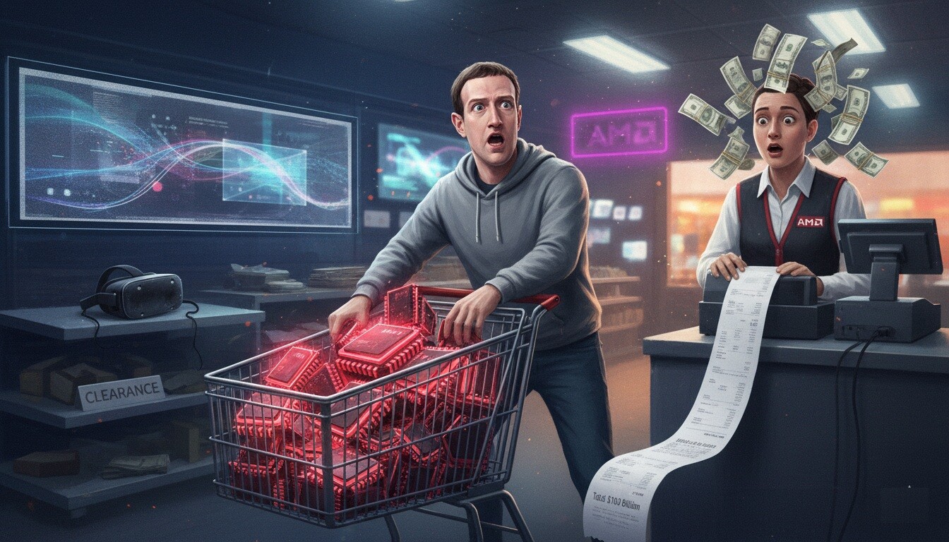 Featured image for meta potratit milliardy na chipy amd dlya ii datatsentrov