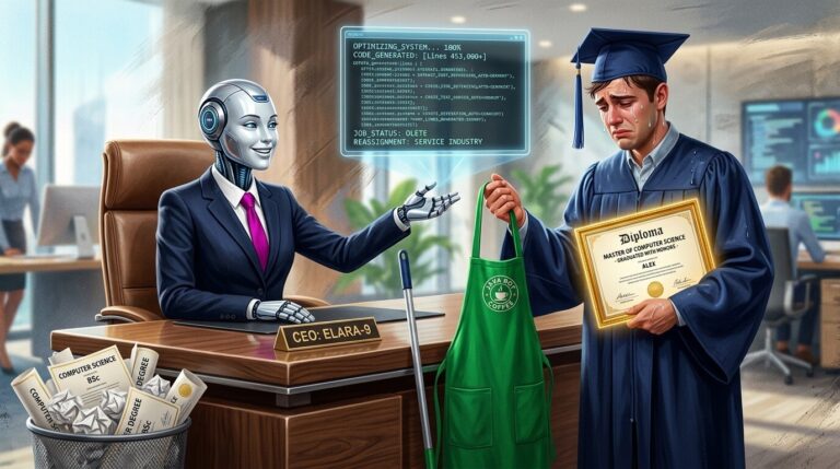 Featured image for generativnyj ii obrushil znachimost diplomov tehnarej i vyzval krizis najma v it