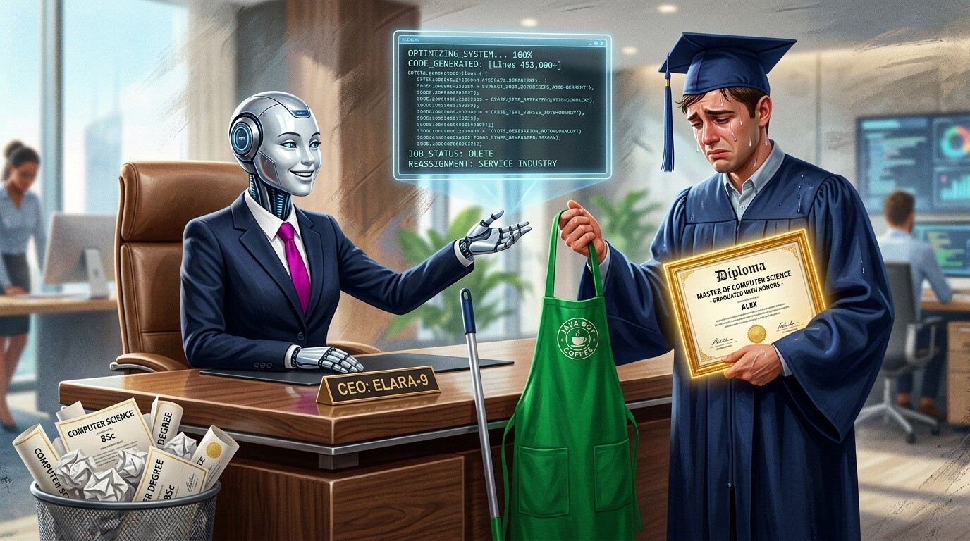 Featured image for generativnyj ii obrushil znachimost diplomov tehnarej i vyzval krizis najma v it