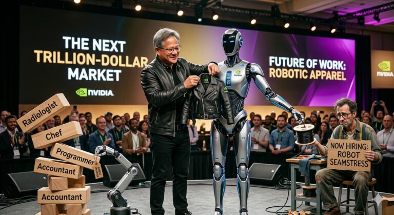 Featured image for glava nvidia dzhensen huang ii zamenit nekvalifitsirovannyj trud i sozdast novye nishi na rynke