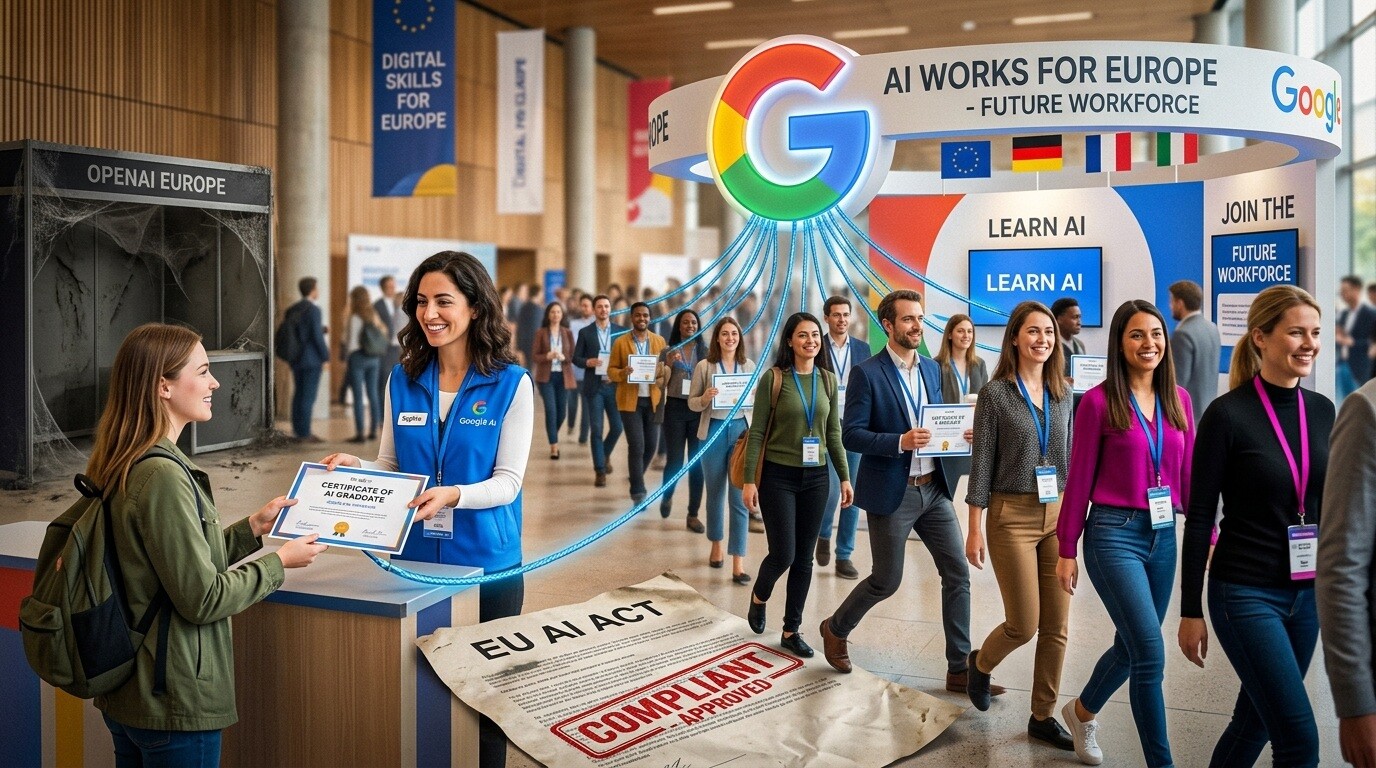 Featured image for google zapuskaet obrazovatelnuyu initsiativu ai works dlya evropy