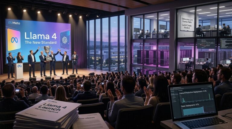 Featured image for qwen obhodit llama realnaya statistika deploya ii modelej v oblachnoj infrastrukture