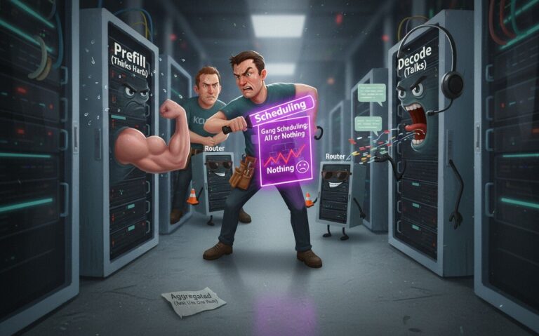 Featured image for razdelenie inferensa llm kak kubernetes adaptiruyut pod spetsifiku stadij prefill i decode