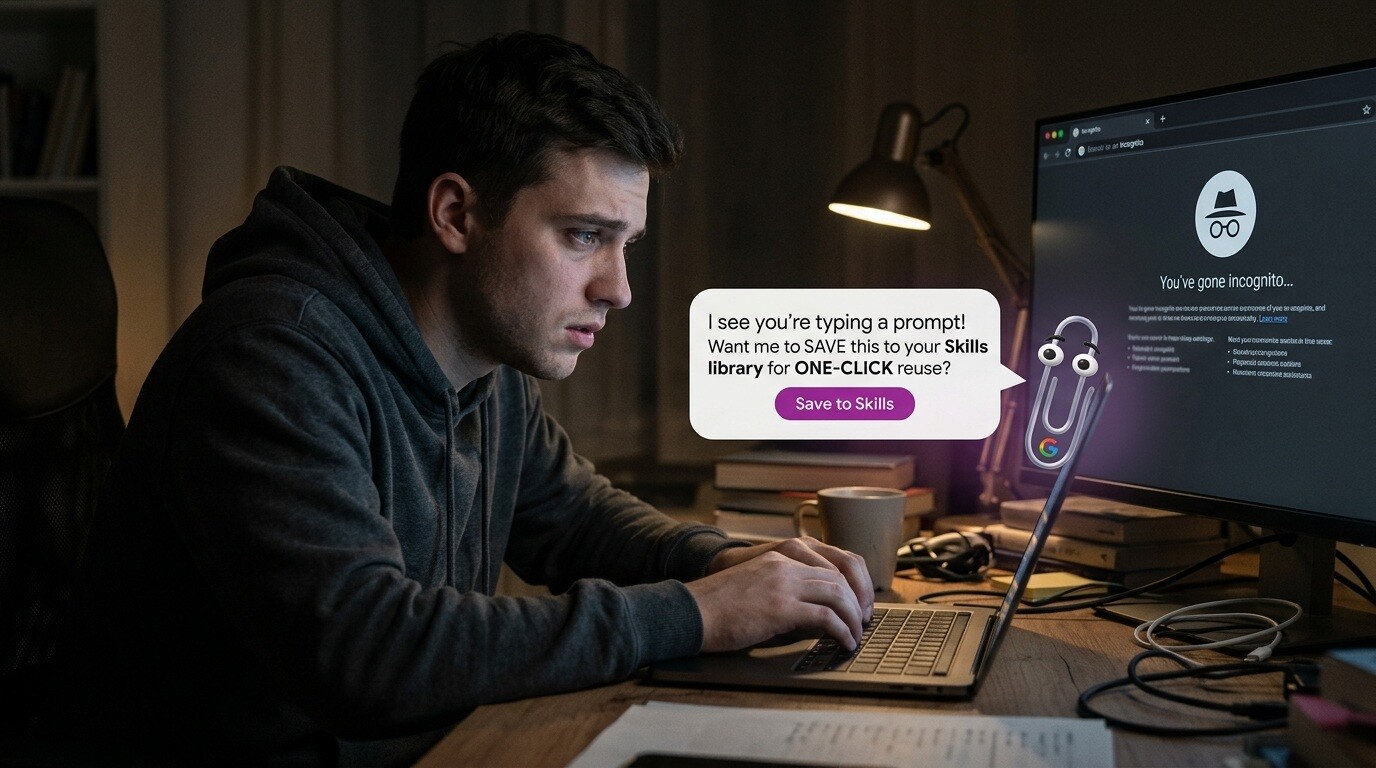 Featured image for google vnedryaet funktsiyu skills vnutri chrome mozhno sohranit prompt ne vyhodya iz brauzera