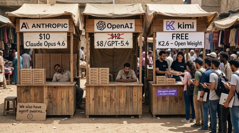 Featured image for moonshot ai predstavila kimi k2 6 otkrytaya model s podderzhkoj soten parallelnyh agentov