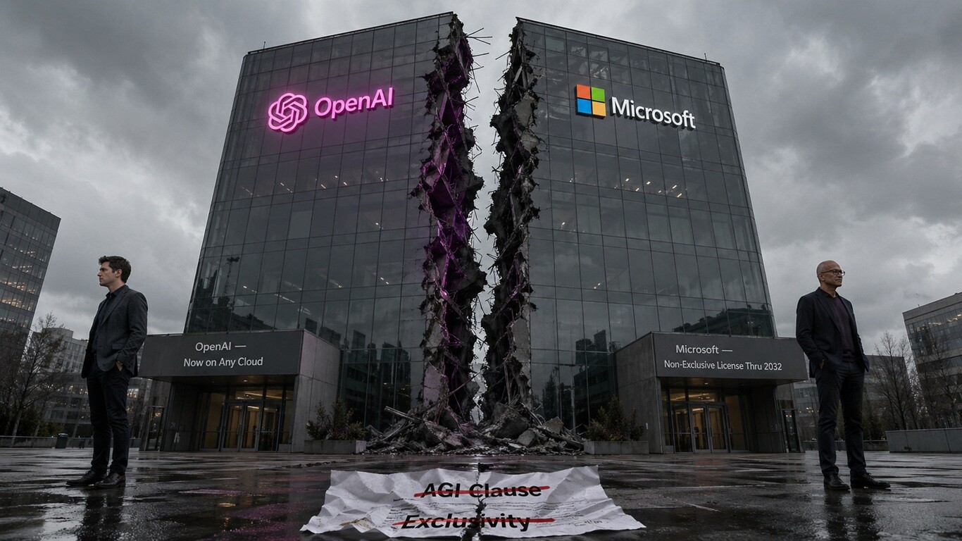 Featured image for openai bolshe ne privyazana k infrastrukture microsoft a iz ih soglasheniya propal punkt ob agi