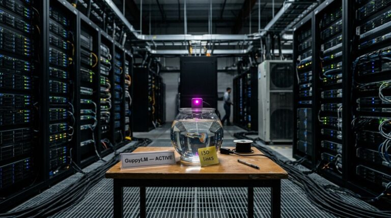 Featured image for predstavlena polnofunktsionalnaya yazykovaya model guppylm na 9 mln parametrov i 130 strok koda