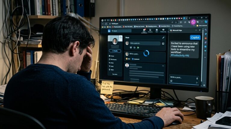 Featured image for microsoft edge nauchit copilot chitat vse otkrytye vkladki i pisat za polzovatelej v linkedin